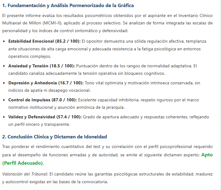 Simulacros Reales y Valoración del Tribunal