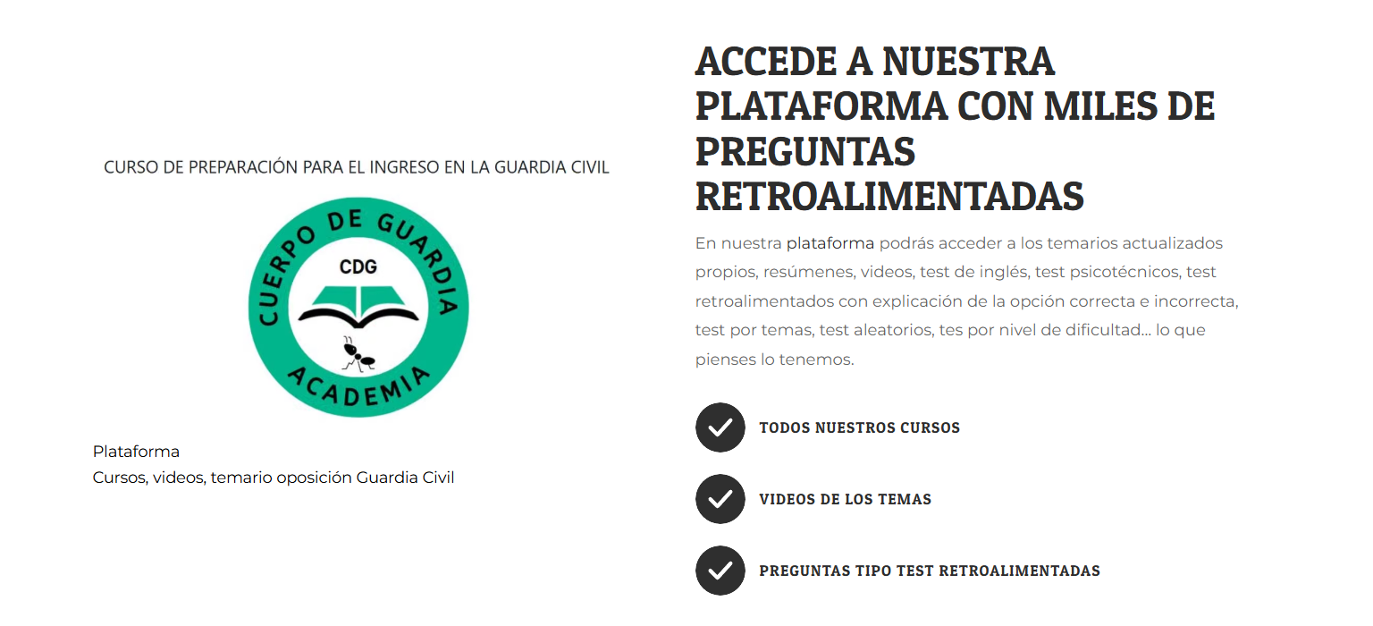 Plataforma Cuerpo de Guardia